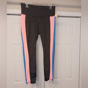 Xersion Gray/Blue Leggings Size L